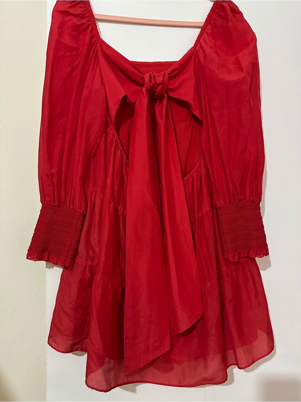 Alice + Olivia Red Summer Sleeve Dress
